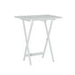 Linden Boulevard Taneli Tray Table Set with Stand in White (Set of 4), , large