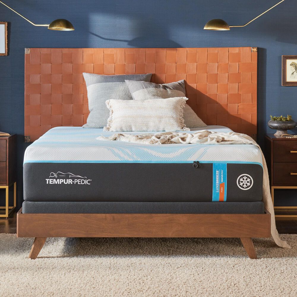Tempur-Pedic Lux Breeze 2.0 Firm King Mattress with Low Profile Box Spring, , large