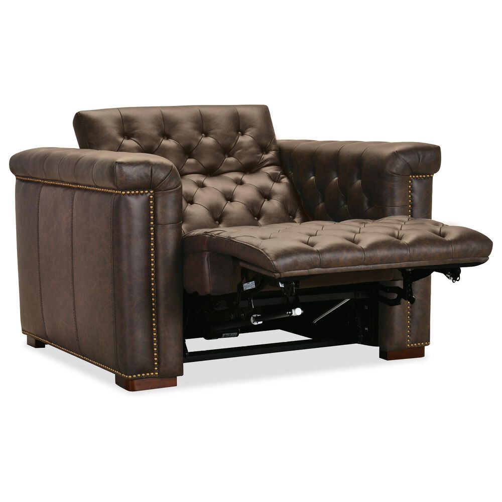 Hooker Furniture Savion Deux Power Recliner in West Saddlewood, , large