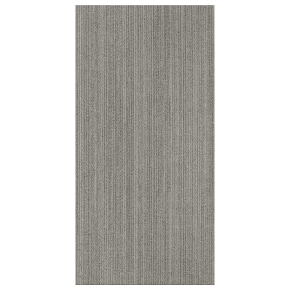 Dal-Tile Fabric Art Modern Linear Medium Gray 12" x 24" Porcelain Tile, , large