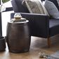 Uma Enterprises 19" Industrial Accent Table in Brown, , large