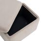 Lifestyle Solutions Kona Small Storage Ottoman in Taupe, , large