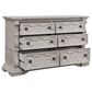 Millenium Bruchandi 6-Drawer Dresser in Antiqued White, , large