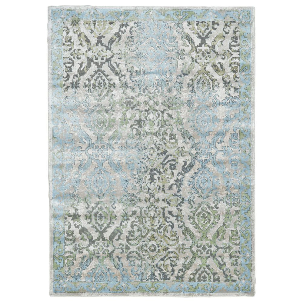 Feizy Rugs Katari 3374F 10' x 13'2" Ice and Birch Area Rug, , large