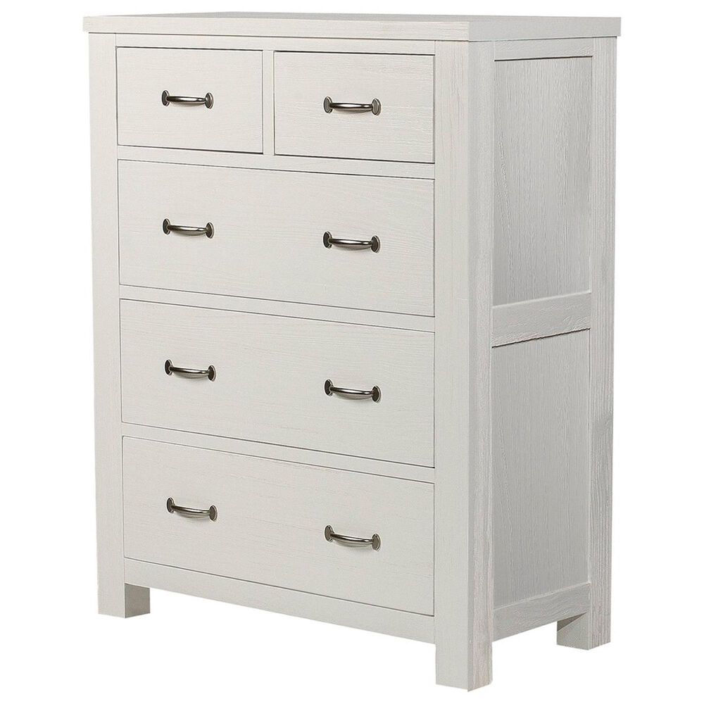 Richlands Furniture Highlands 5 Drawer Chest in White, , large