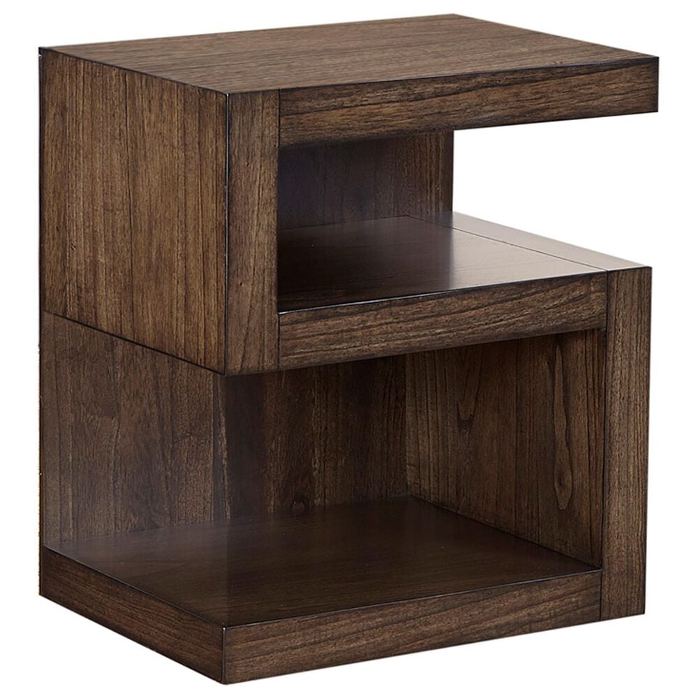 Riva Ridge Modern Loft S Nightstand in Brownstone, , large