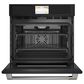 Cafe 2-Piece Kitchen Package with Matte Black 30" Smart Built-In Convection Single Wall Oven and Stainless Steel 36" Electric Cooktop, , large
