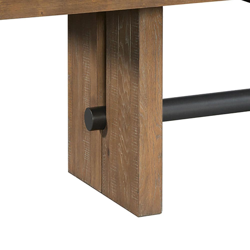 Hawthorne Furniture Landmark 42 X 76-96&quot; Trestle Table in Weathered Oak, , large