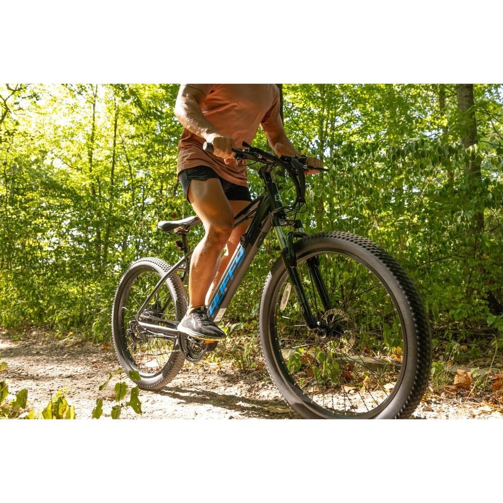 Huffy Eventis 27.5&quot; Mountain E-Bike with 350W Motor in Matte Black, , large