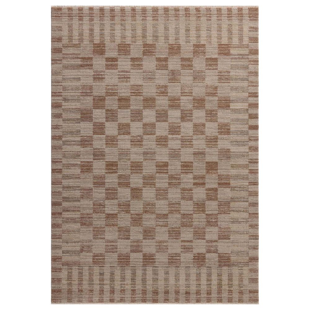 Amber Lewis x Loloi Cali 3"6" x 5"6" Brick and Natural Area Rug, , large