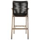 Armen Living Nabila Patio Bar Stool in Charcoal, , large