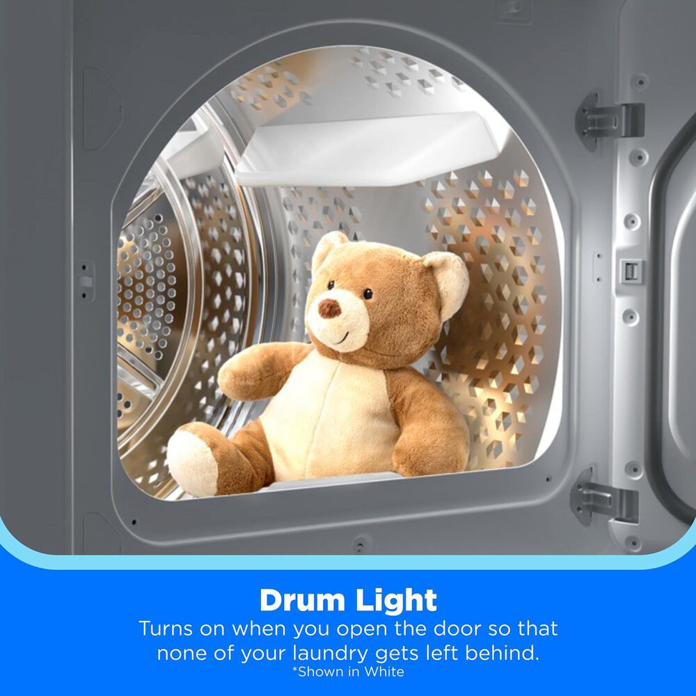 Midea 7 Cu. Ft. Smart Front Load Gas Dryer in Metallic Grey, , large