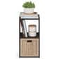 HOMLUX 2-Cube Open Shelf Bookshelf in Espresso, , large