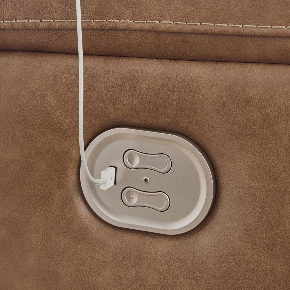 Ashley Trasimeno Power Reclining Sofa in Caramel, , large