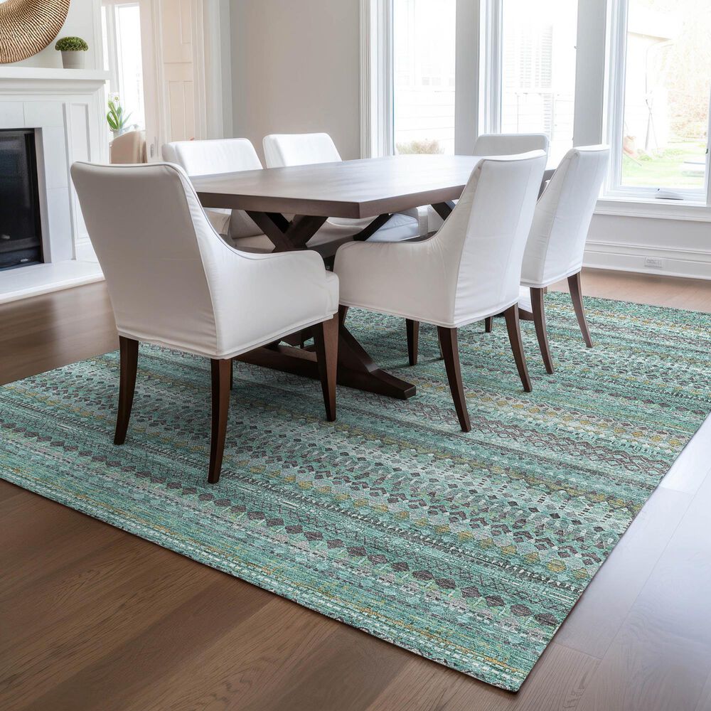 Dalyn Rug Company Solace SL2 10&#39; x 14&#39; Aqua Area Rug, , large