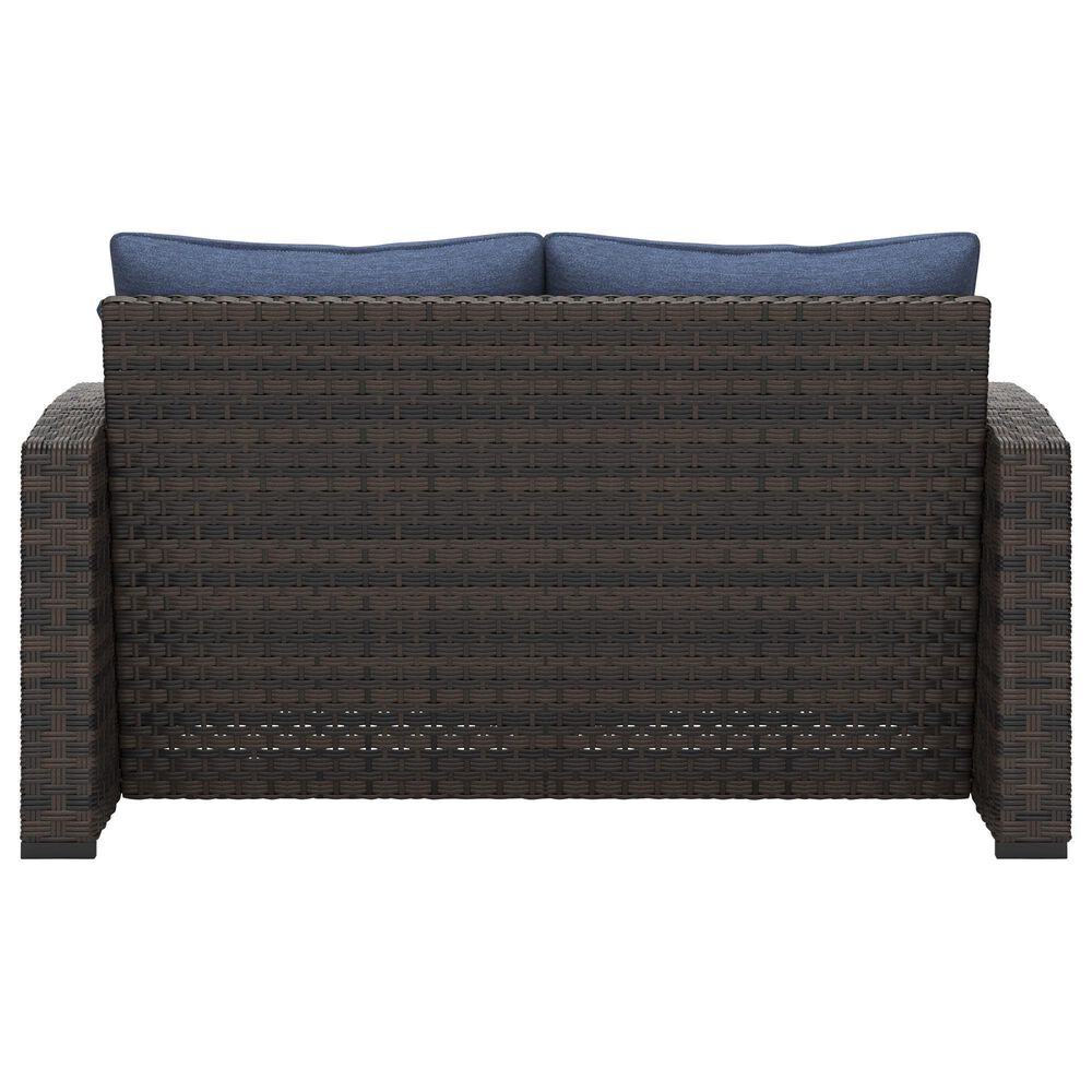 Ashley Windglow Patio Loveseat in Brown, , large