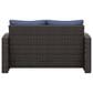 Ashley Windglow Patio Loveseat in Brown, , large