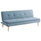 Lifestyle Solutions Tatum Convertible Sofa with Blue Cushion in Brown, , large