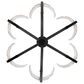Golden Lighting Varsha 6-Light Chandelier in Matte Black, , large