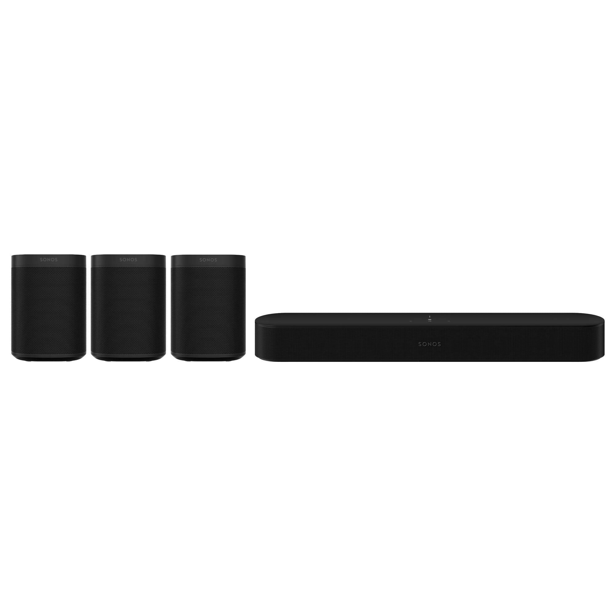 SONOS Beam with One Pair in Black NFM