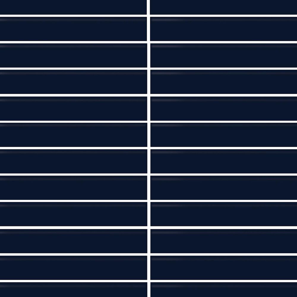 Dal-Tile Color Wheel Navy 12&quot; X 10&quot; Ceramic Mosaic Sheet, , large
