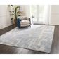 Nourison Ellora ELL01 9"9" x 13"9" Blue Area Rug, , large