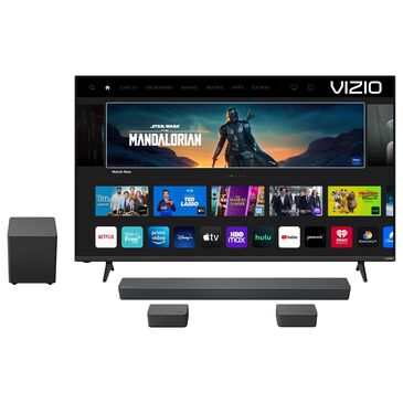 VIZIO 55" Class M-Series Quantum 4K LED HDR - Smart TV with 5.1 Home Theater Sound Bar in Black, , large
