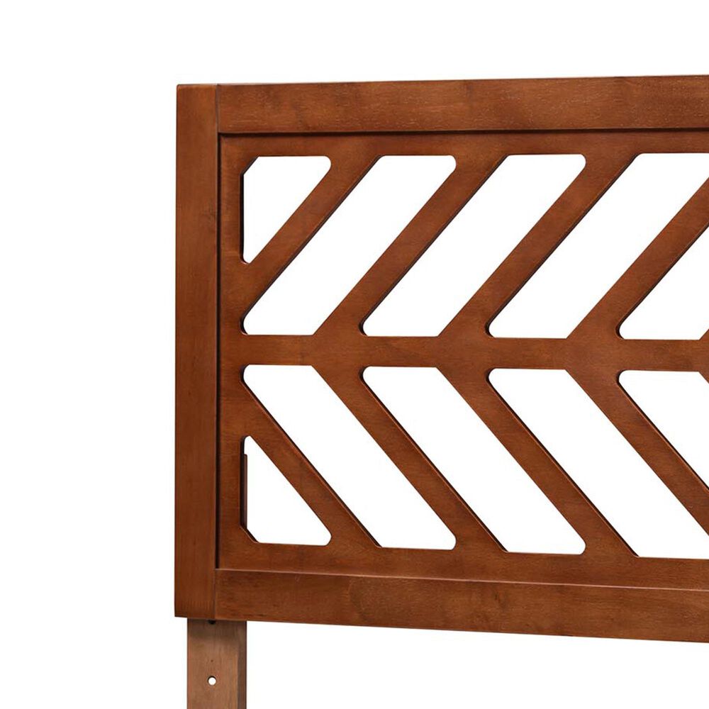 Baxton Studio Olsen Queen Headboard in Walnut Brown, , large