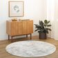 Surya Brunswick 6"7" Round Cream, Taupe, Blue, Dusty Coral, Olive and Tan Area Rug, , large