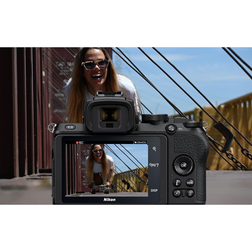 Nikon Z50 Mirrorless Camera with Nikkor Z DX 16-50mm f/3.5-6.3 VR and 50-250mm f/4.5-6.3 VR Lens in Black, , large