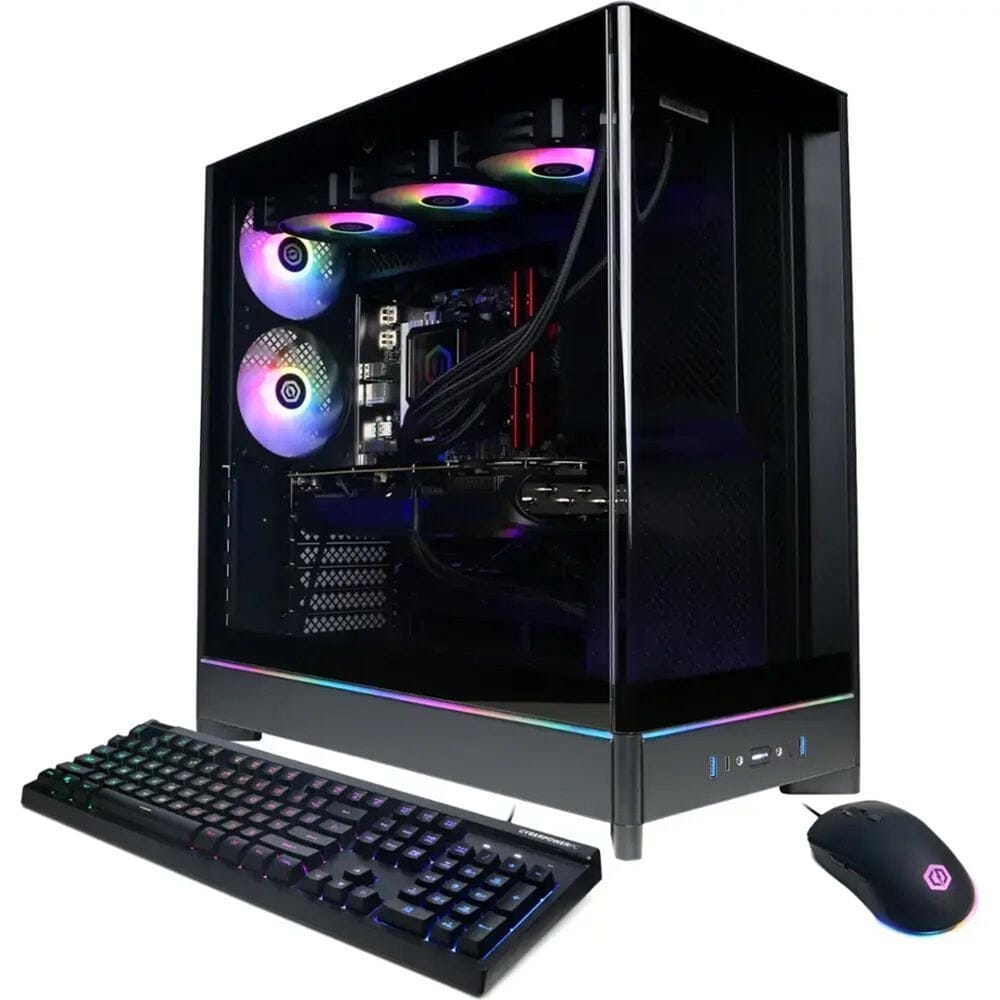 CyberPowerPC Gamer Supreme Gaming Desktop PC | AMD Ryzen 9 9950X - 64GB RAM - NVIDIA GeForce RTX 5090 Graphics - 4TB SSD in Black, , large