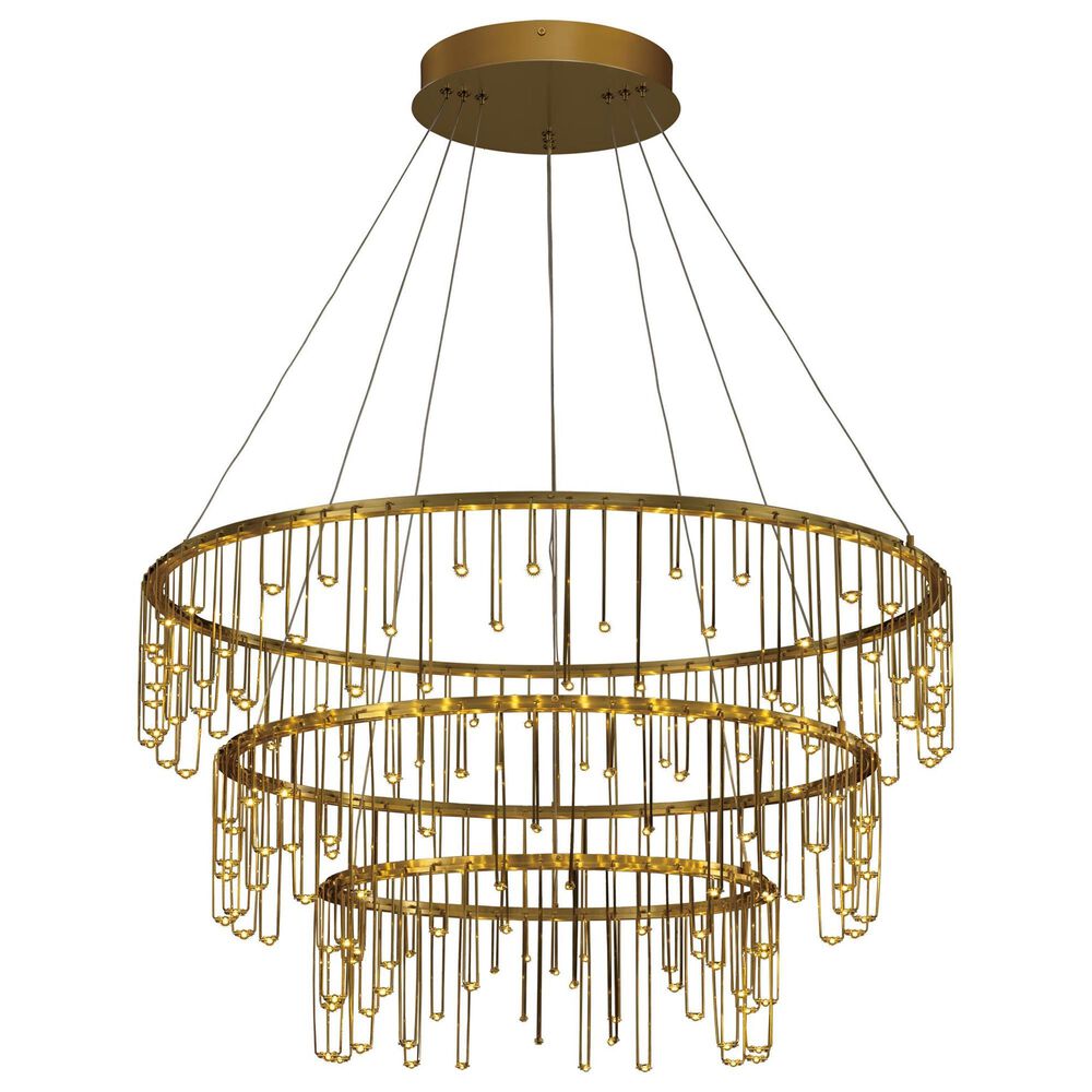 Golden Lighting Lucerna 3-Tier 1-Light LED Chandelier in Gold, , large