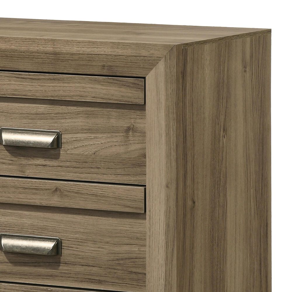Crown Mark Valor 2-Drawer Nightstand in Light Brown, , large