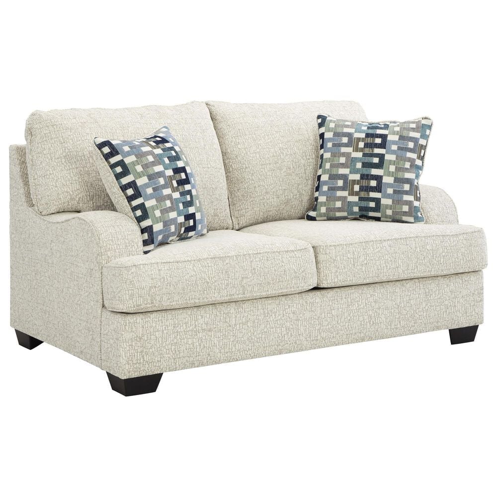 Ashley Valerano Stationary Loveseat in Parchment, , large
