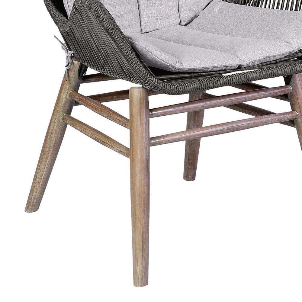 Hearth and Haven Mateo Outdoor Patio Dining Chair in Gray, , large