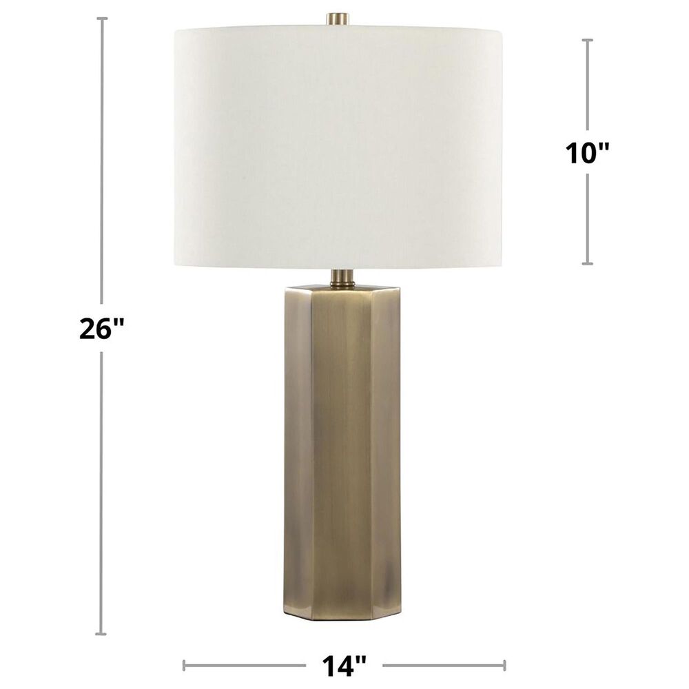 Grandview Gallery Huit Metal Table Lamp in Antique Brass, , large