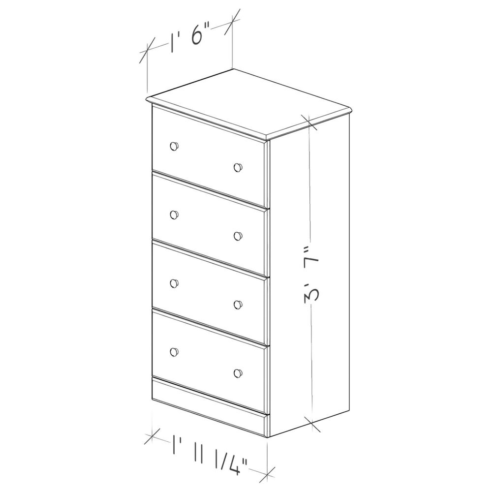 Lemoore Essential 43&quot; 4-Drawer Chest in Storm Grey, , large