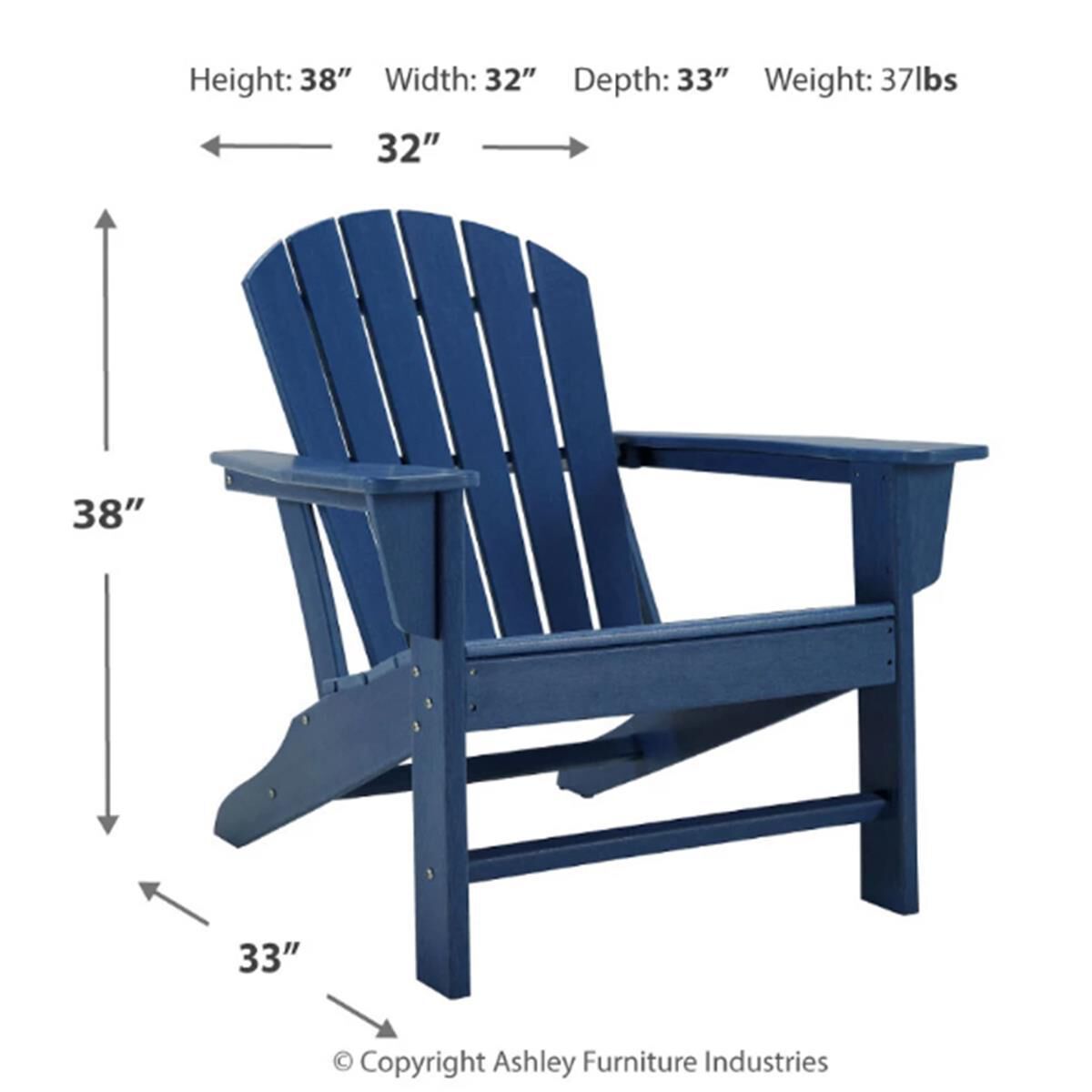 Signature Design by Ashley Sundown Treasure Adirondack Chair in