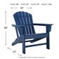 Ashley Sundown Treasure Adirondack Chair in Blue, , large