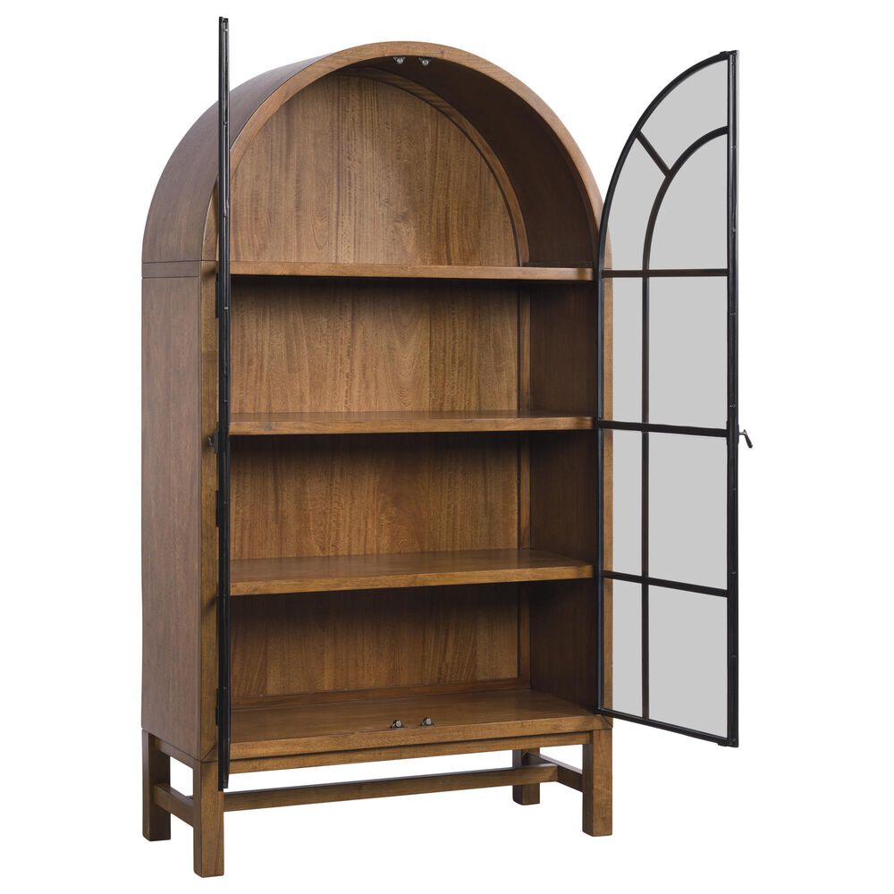 Ashley Greddinton Display Cabinet in Medium Brown and Black, , large