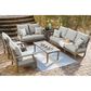 Signature Design by Ashley Visola Stationary Sofa with Cushion in Gray, , large