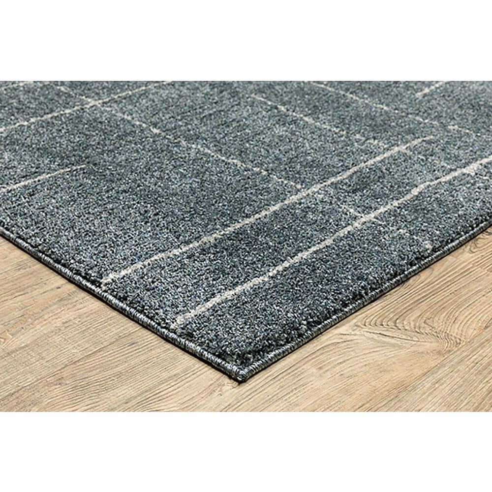 Oriental Weavers Alton Geometric 3&#39;3&quot; x 5&#39; Blue and Beige Area Rug, , large