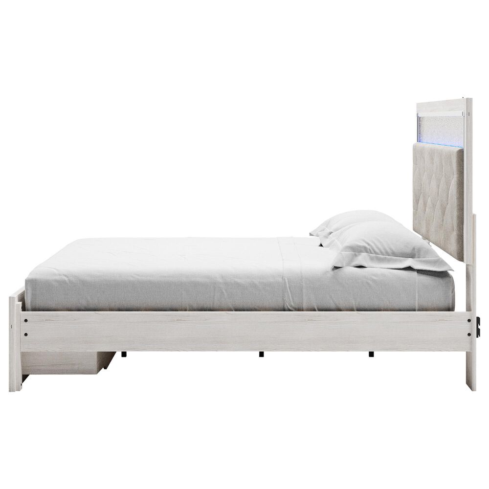 Ashley Altyra King Upholstered Storage Bed  in White, , large