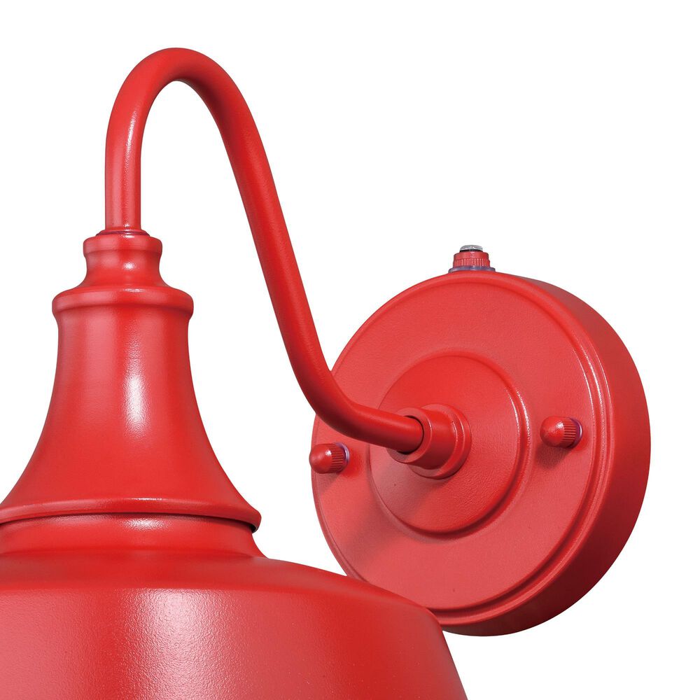Vaxcel Dorado 9" 1-Light Outdoor Wall Sconce in Red, , large