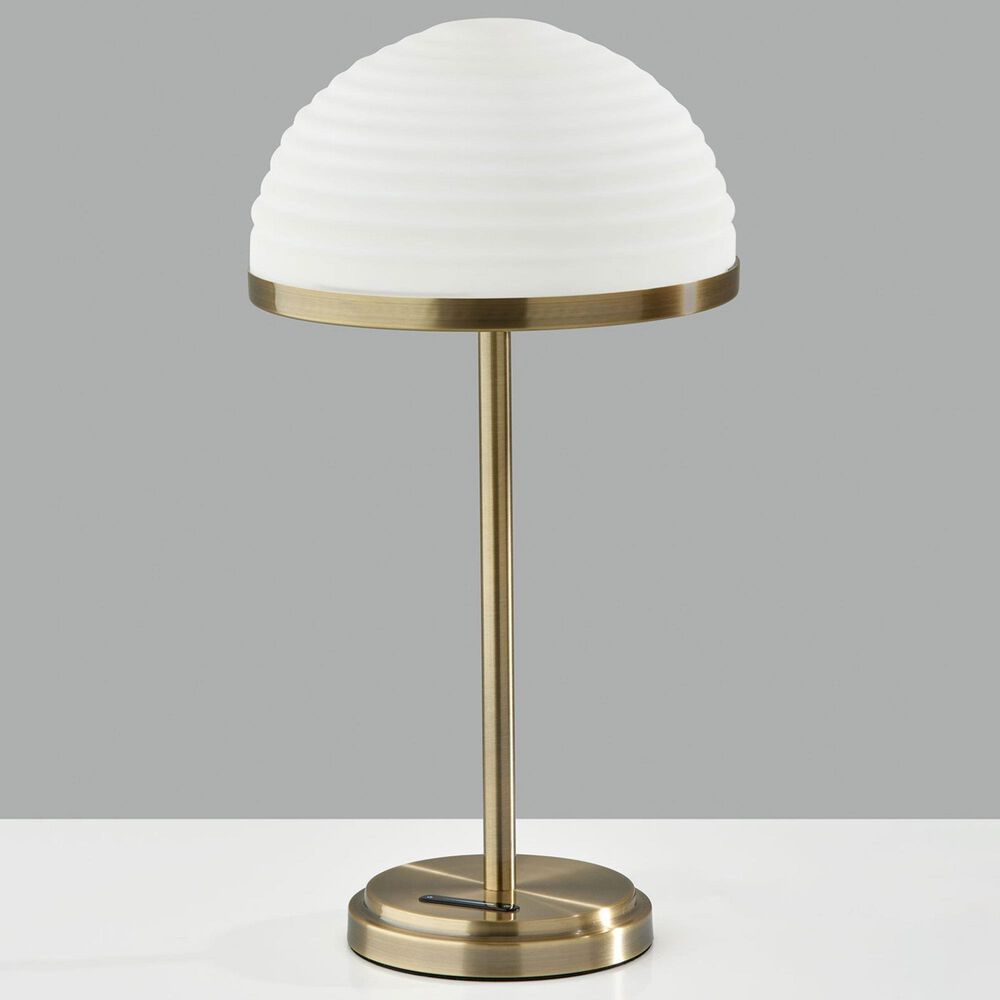 Adesso Juliana LED Table Lamp with Smart Switch in Antique Brass, , large