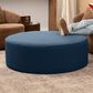 Jaxx Candler Round Ottoman in Navy, , large