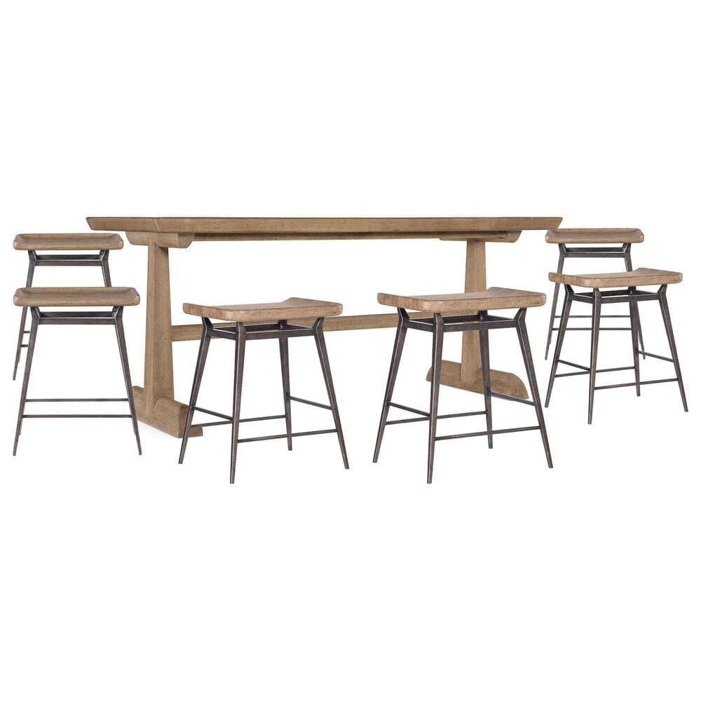 Hooker Furniture Vineyard Counter Table and 6 Stools in Sonoma, , large