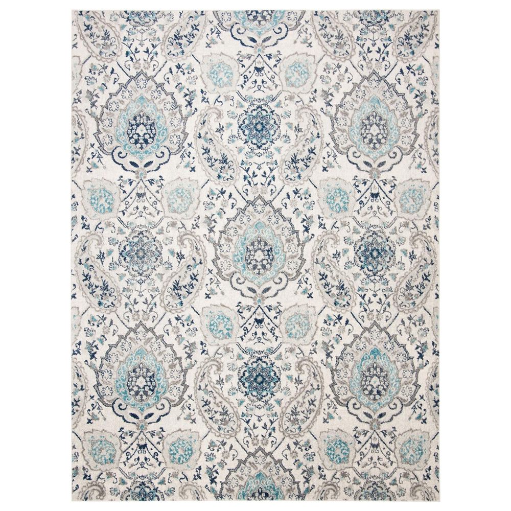 Safavieh Madison MAD600C 10" x 14" Cream and Light Grey Area Rug, , large
