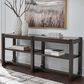 Ashley Breckington Sofa Table in Dark Brown, , large