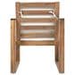 HOMLUX 7-Piece Patio Dining Set with 69" Rectangular Light Teak Table and Umbrella Hole in Beige, , large
